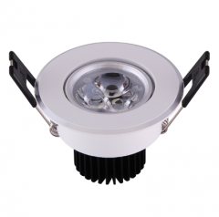 佛山照明 天花灯75 FSL 220V 4W（3*1）30K银色喷砂车铝分经济20*1