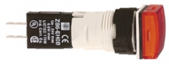 施耐德 方形红色 (LED12 ～24V) 16mm 指示灯 XB6CV4BB