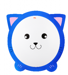 佛山照明 FSL吸顶灯φ300 220V18W 65K大家二代 蓝色卡通猫标准型10*1