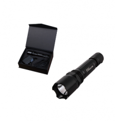 佛山照明 LED 手电筒145*34*26.3 3.7V3W70K五档调光钛黑礼盒