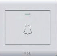 佛山照明 10A一位大跷板门铃开关 F7-ML 100×1