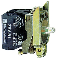 施耐德 带灯按钮基座 ZB4BW0M43