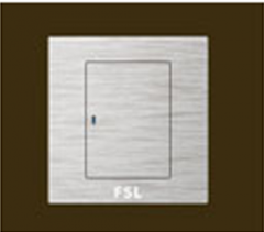 佛山照明 F9 一位单极大跷板任意点开关(带LED灯) F9-K1/2D