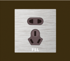 佛山照明 F9 二扁圆三扁插座 F9-1023