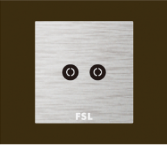 佛山照明 F9 二位电视插座 F9-DS/2 80×1
