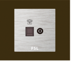 佛山照明 F9 电视插座及四线美式电话插座 F9-DS/DH