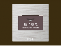 佛山照明 F9 低频插卡节能（带延时）开关 F9-CKQD/YS/DP