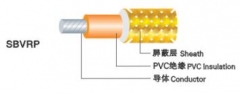 中联电缆 小型聚氯乙烯绝缘安装线/小型聚氯乙烯绝缘屏蔽安装线SBVRP 0.035mm²