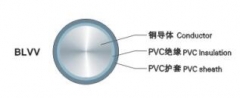 中联电缆 聚氯乙烯绝缘聚氯乙烯护套圆型电缆 BLVV 0.75mm²