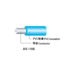 中联电缆 耐温105℃铜芯聚氯乙烯绝缘安装线/绝缘屏蔽安装线AV-105 0.12mm²