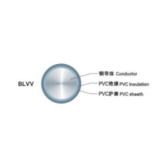 中联电缆 聚氯乙烯绝缘聚氯乙烯护套圆型电缆 BLVV 2.5mm²(1)