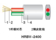 中联电缆 聚丙烯绝缘电话软线 HRBV-2400