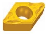 ZCC·CT普通车削硬质合金及金属陶瓷刀片DC口口（正角型）HM半精加工 DCMT11T312-HM